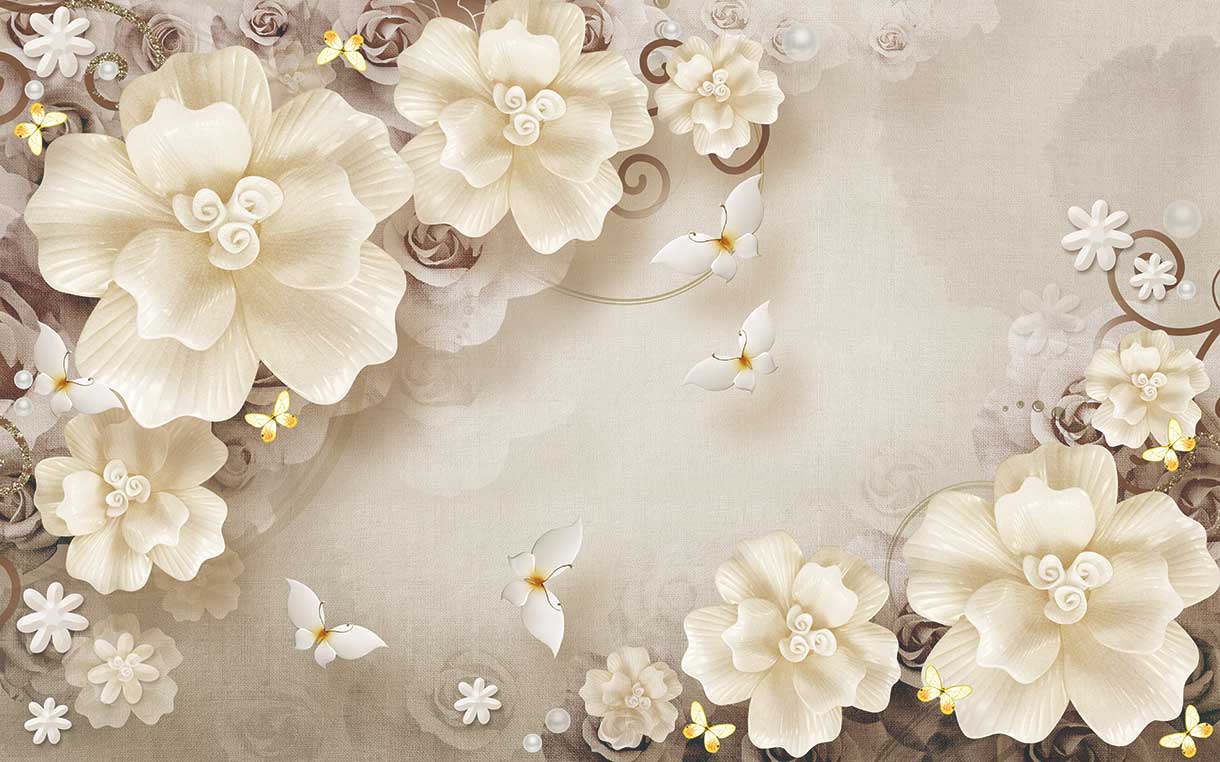 پوستر طرح گل ۳D1115