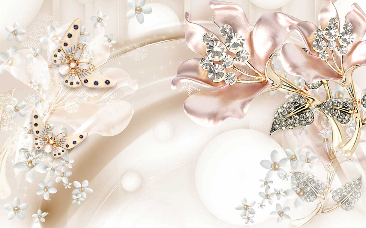 پوستر طرح گل ۳D1123