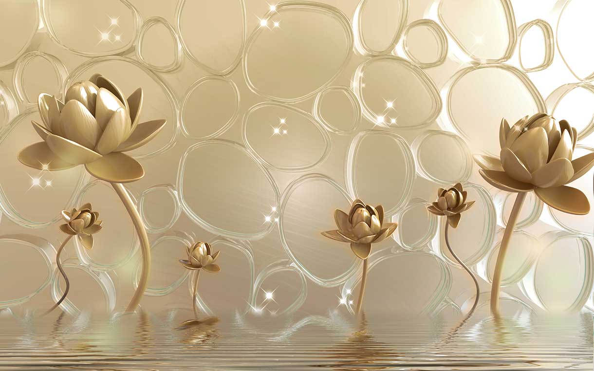 پوستر طرح گل ۳D1134