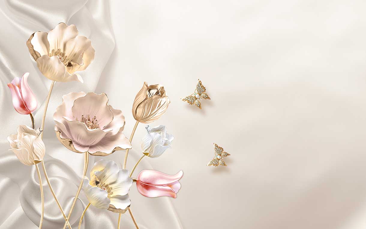 پوستر طرح گل ۳D1153