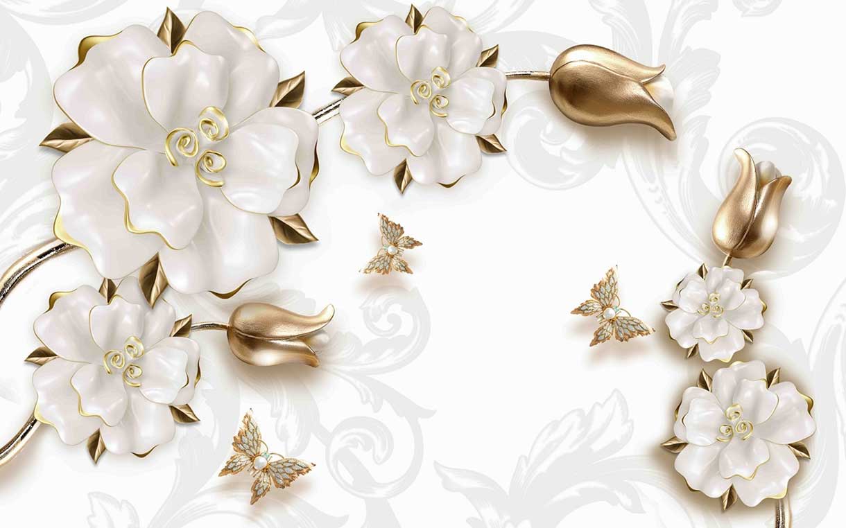 پوستر طرح گل ۳D1170