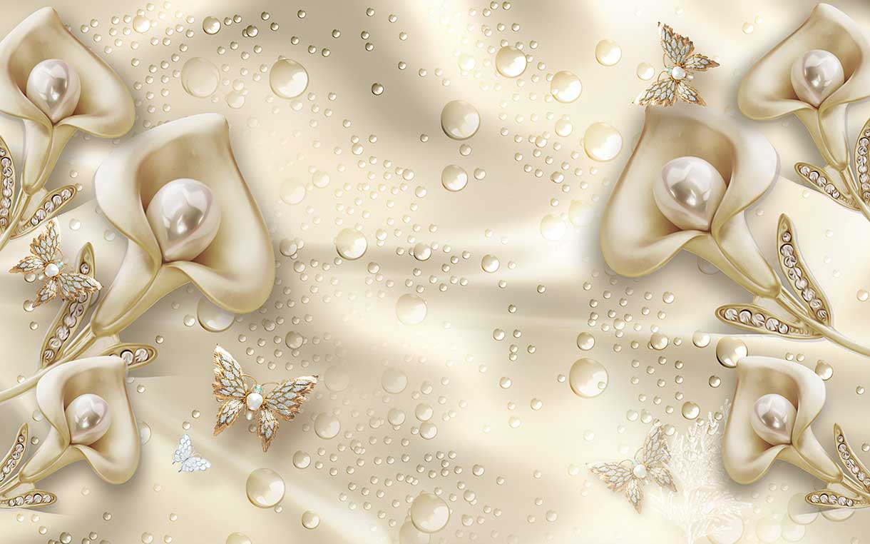 پوستر طرح گل ۳D1176