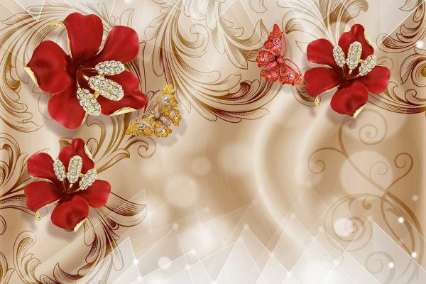 پوستر طرح گل 3D1184