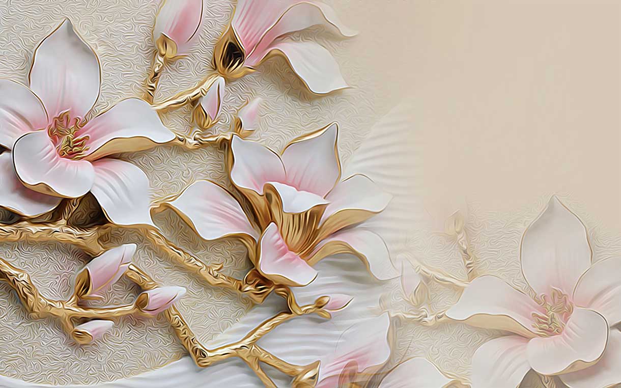 پوستر طرح گل ۳D1188