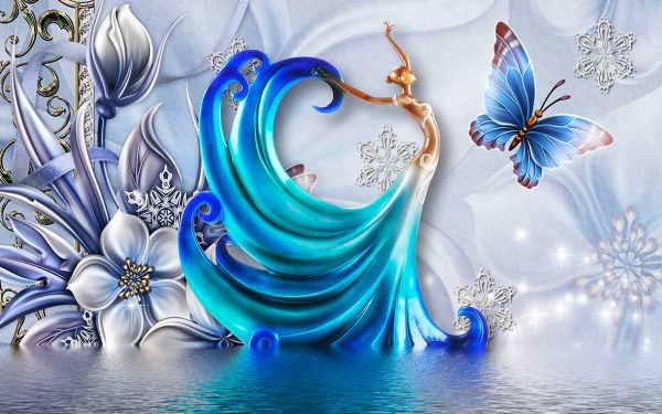 پوستر طرح گل 3D1192