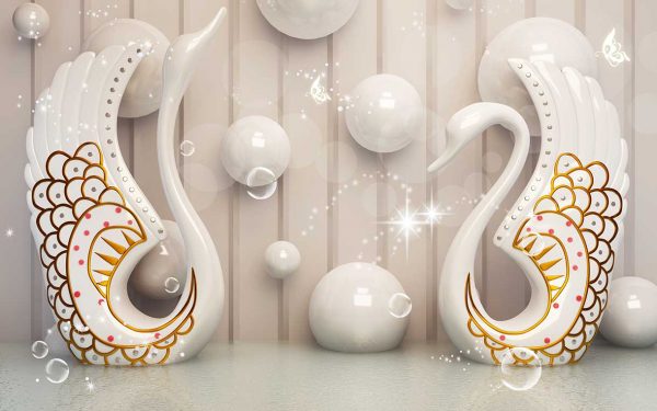 پوستر طرح قو 3D1199