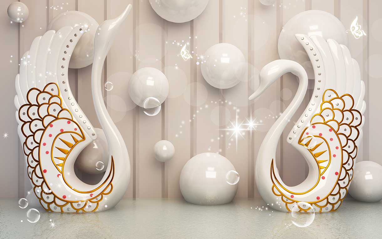 پوستر طرح قو ۳D1199