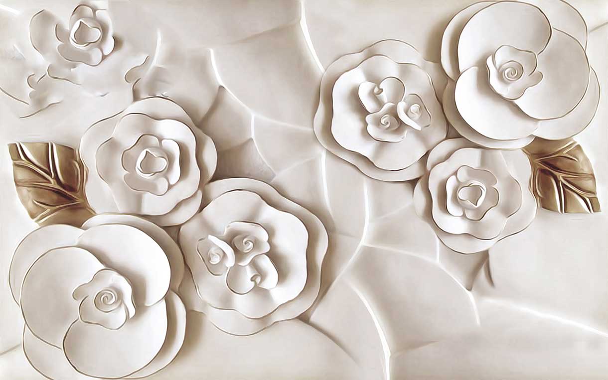 پوستر طرح گل ۳D1200