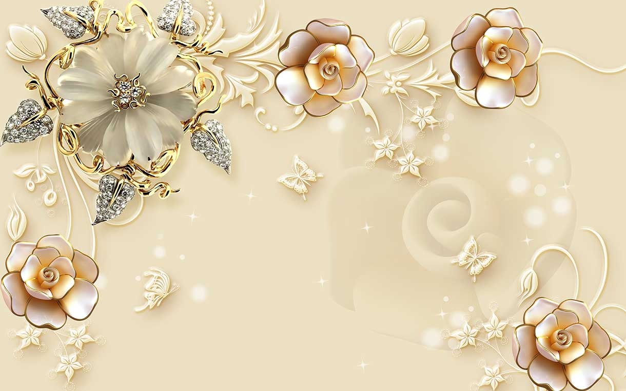 پوستر طرح گل ۳D1207