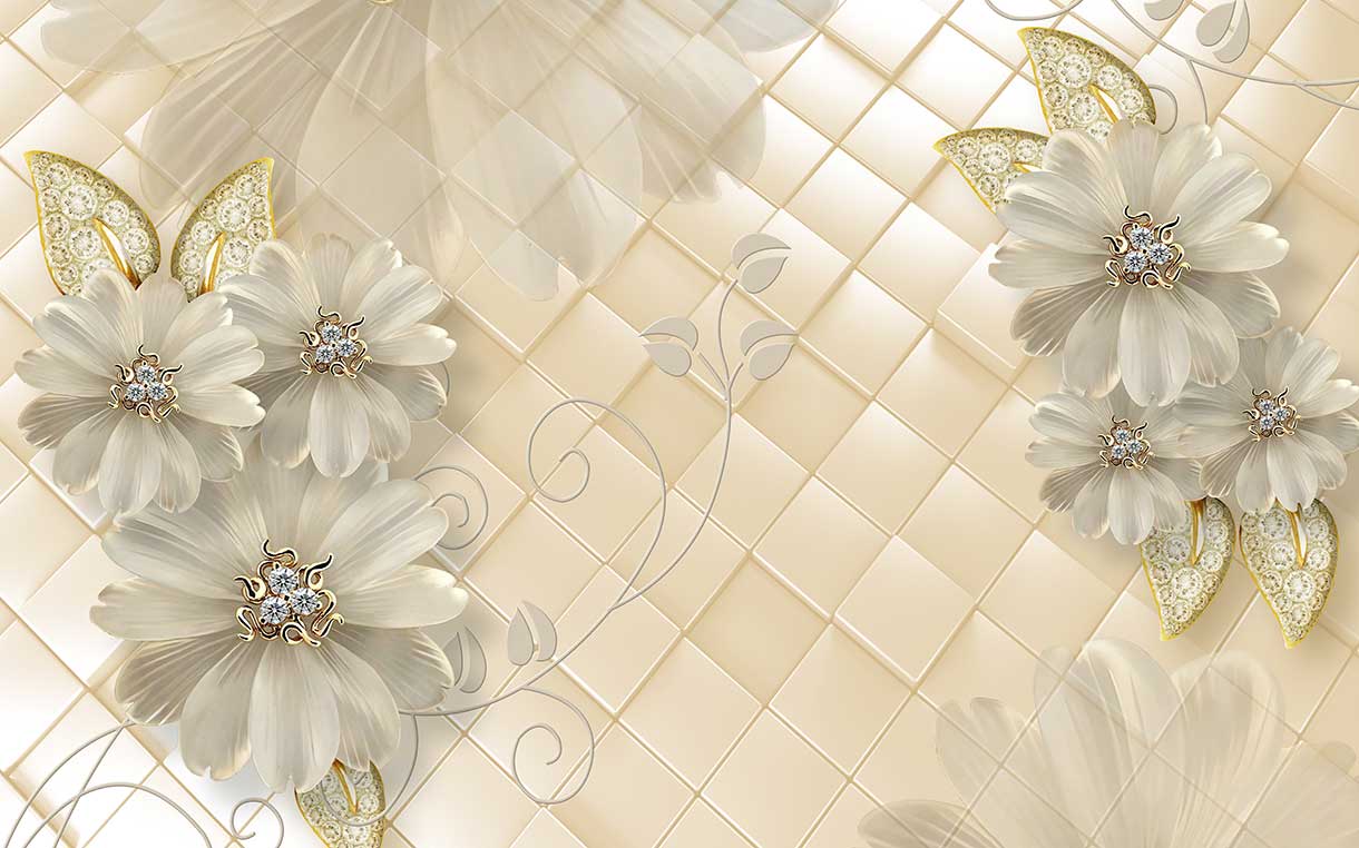 پوستر طرح گل ۳D1209