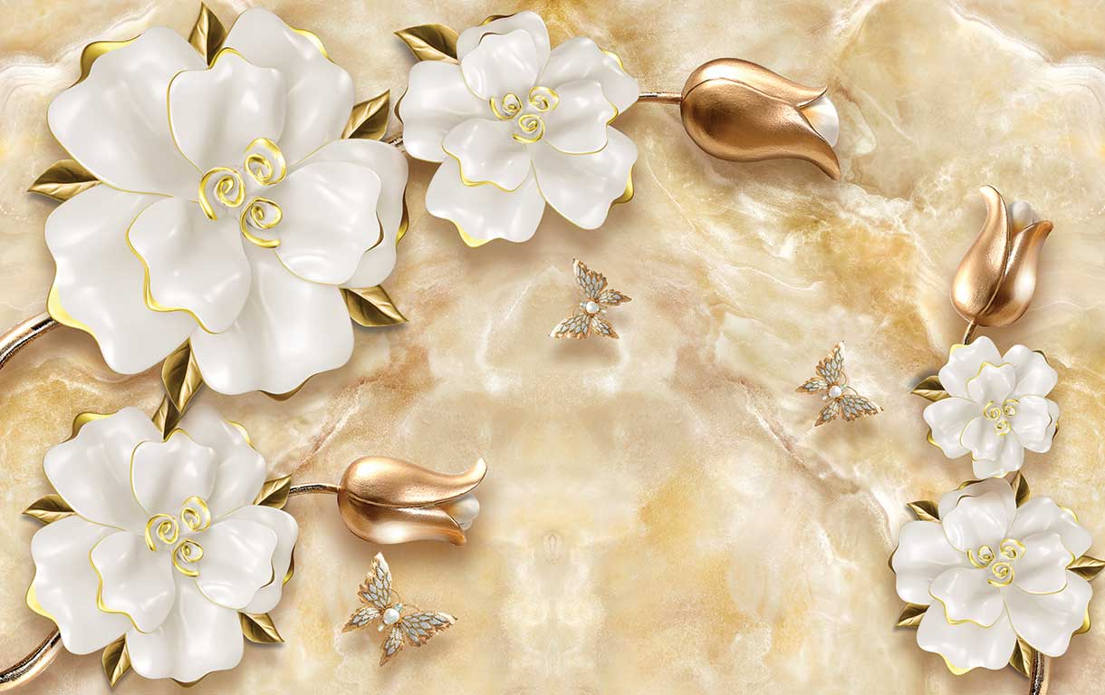 پوستر طرح گل ۳D1210