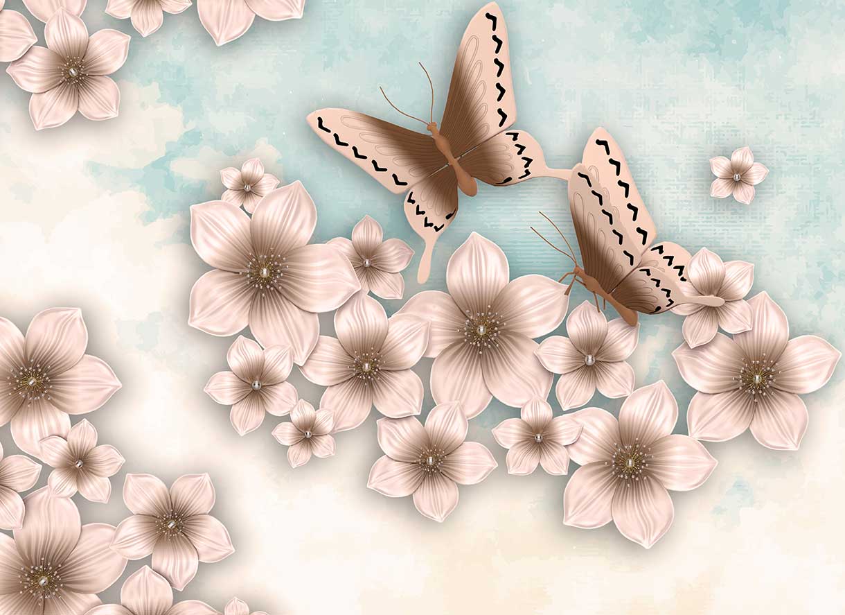 پوستر طرح گل ۳D1230