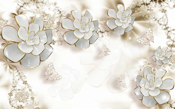 پوستر طرح گل 3D1232