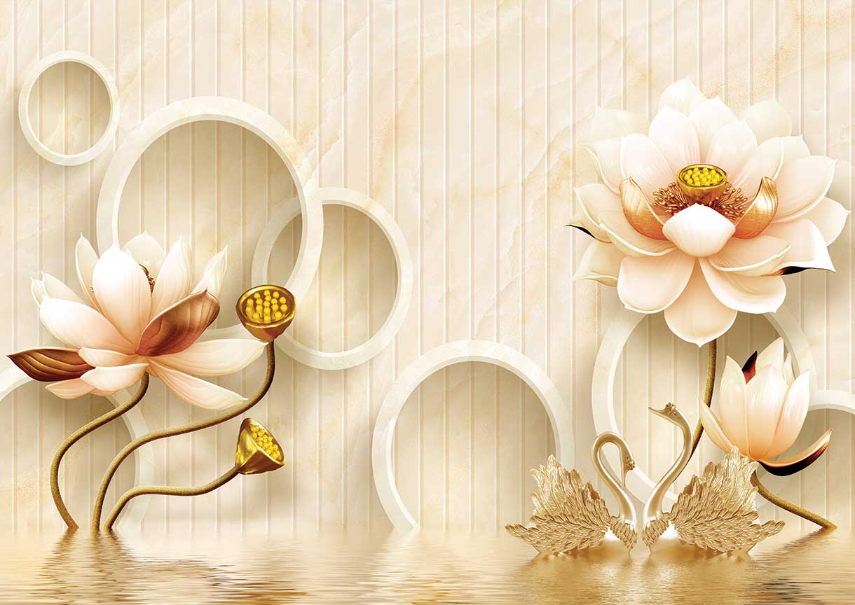 پوستر طرح گل ۳D1240