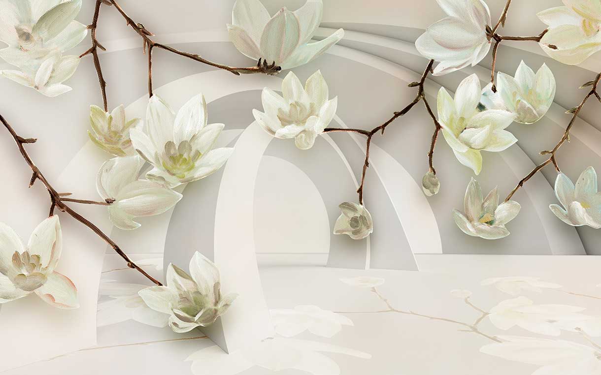 پوستر طرح گل ۳D1244