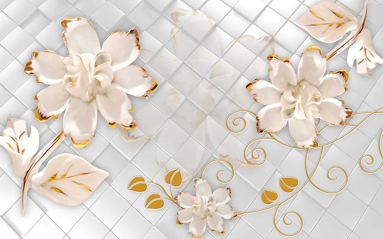 پوستر طرح گل ۳D1249