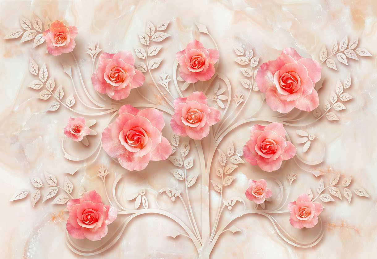 پوستر طرح گل ۳D1253