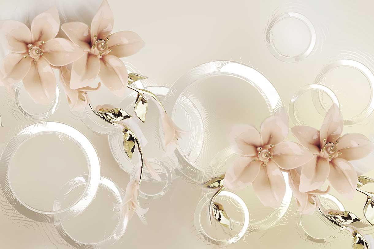 پوستر طرح گل ۳D1255