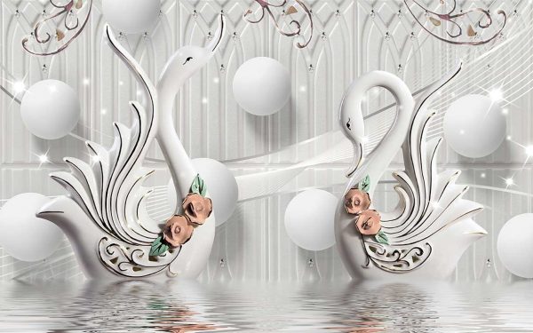 پوستر طرح قو 3D1261