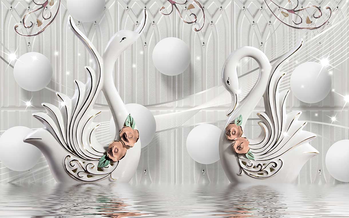 پوستر طرح قو ۳D1261