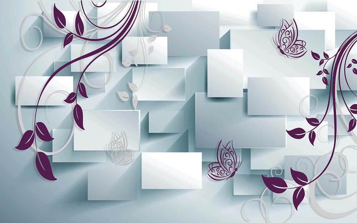 پوستر طرح گل ۳D1263