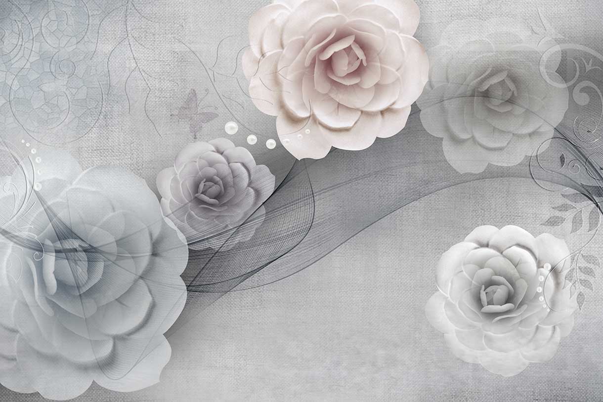 پوستر طرح گل ۳D1282