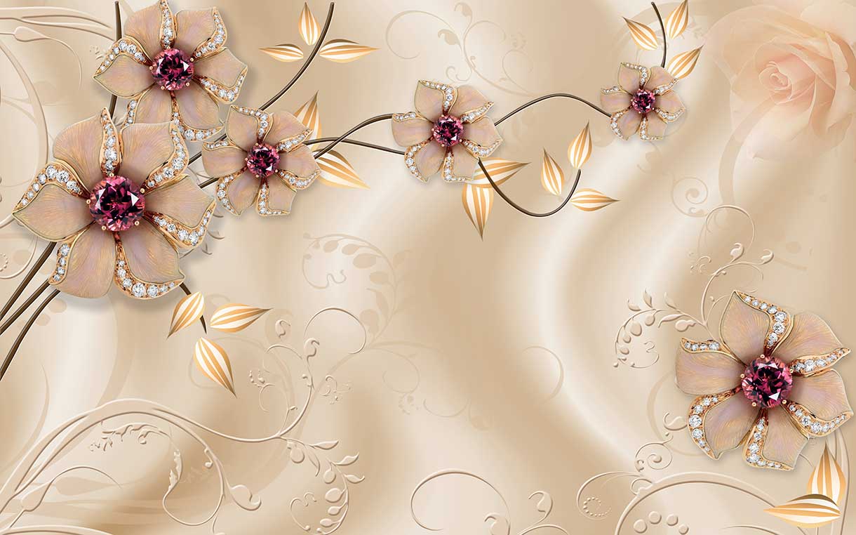 پوستر طرح گل ۳D1286