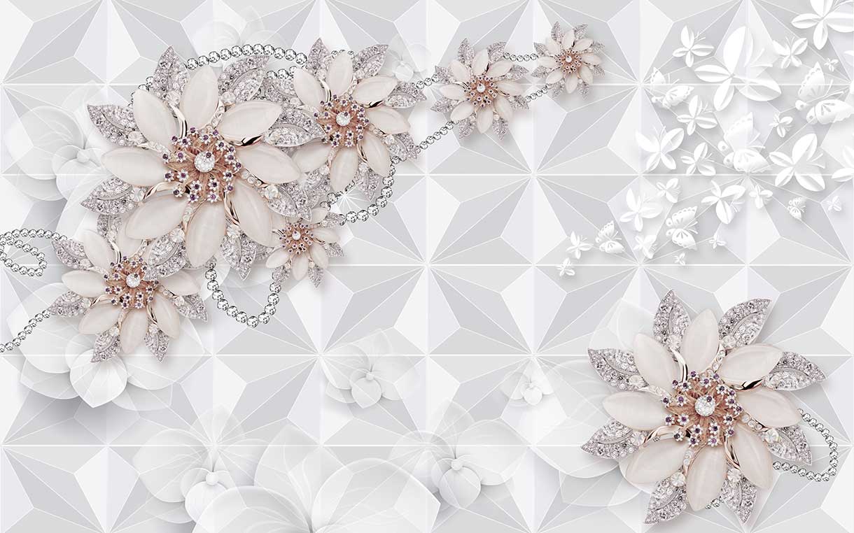 پوستر طرح گل ۳D1288