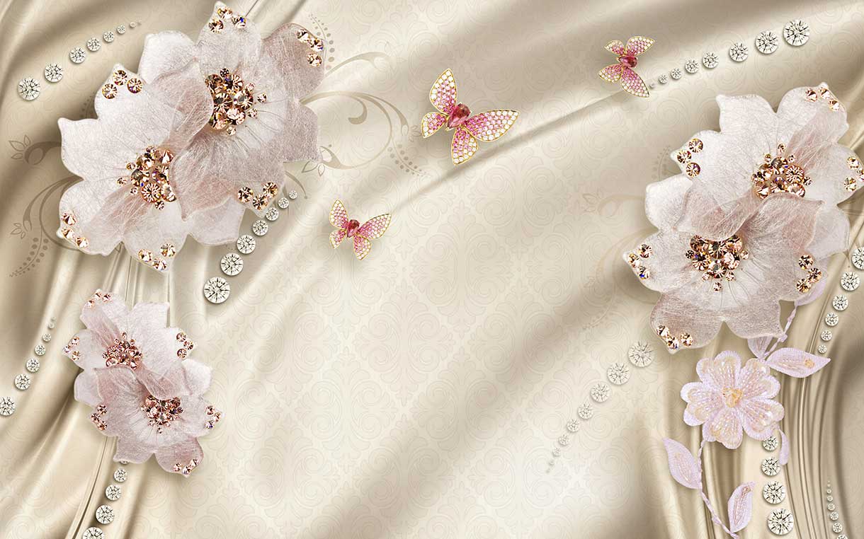 پوستر طرح گل ۳D1295