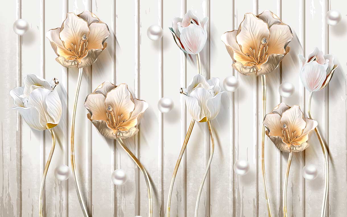 پوستر طرح گل ۳D1303