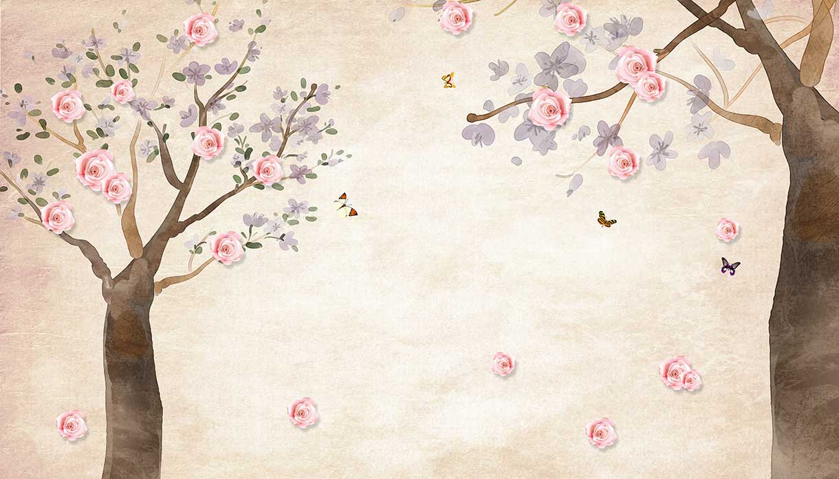 پوستر طرح گل ۳D1309