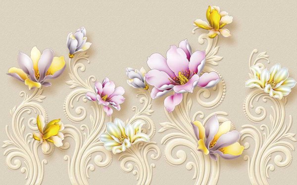 پوستر طرح گل 3D1310