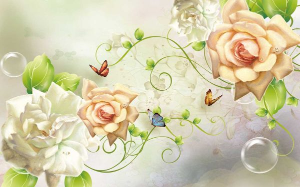 پوستر طرح گل 3D1323