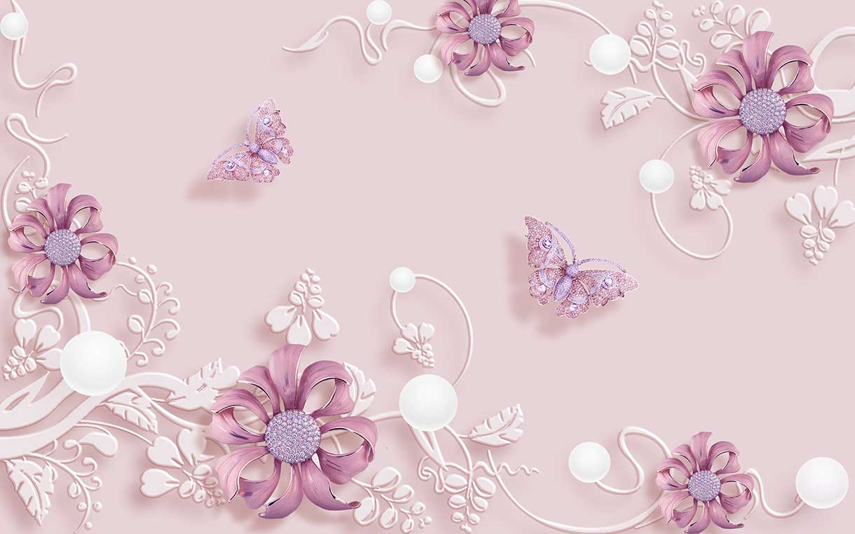 پوستر طرح گل ۳D1327