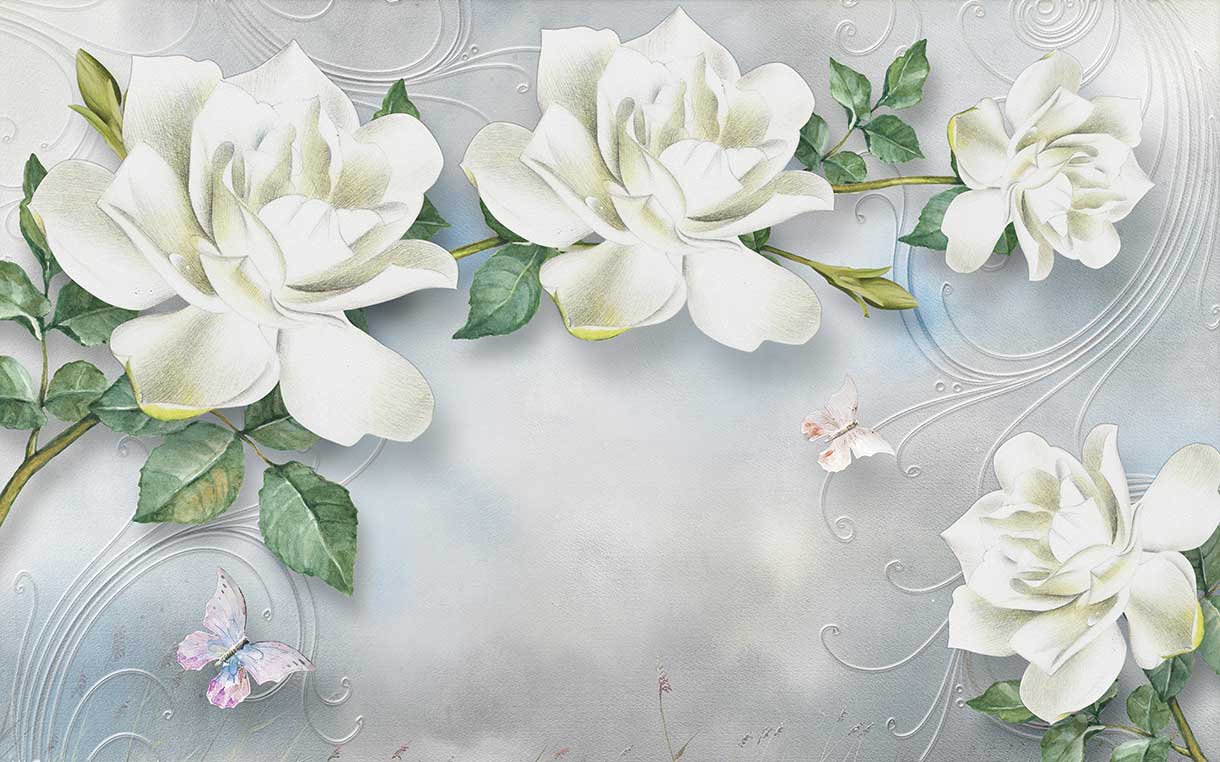 پوستر طرح گل ۳D1333