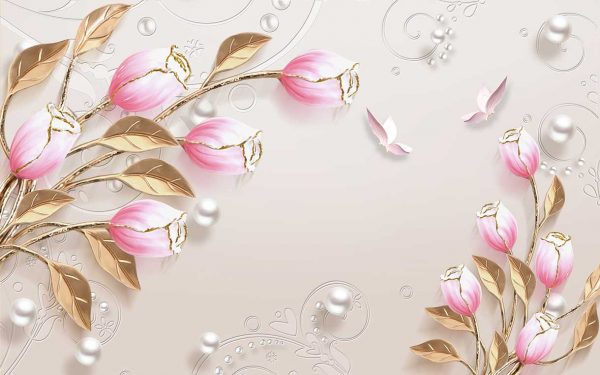 پوستر طرح گل 3D1335