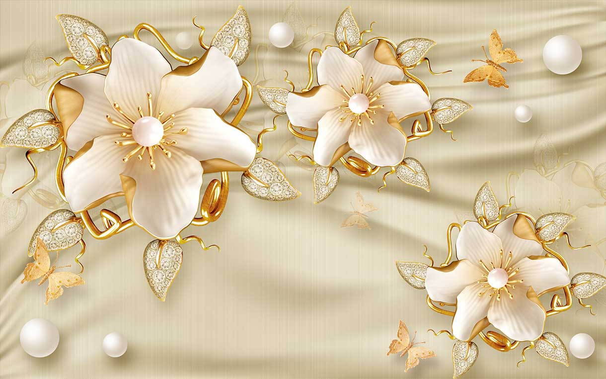 پوستر طرح گل ۳D1339