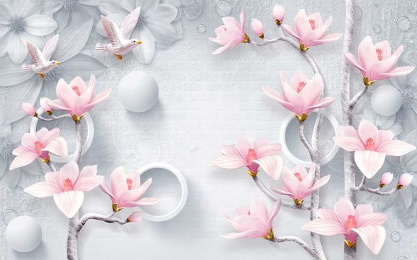 پوستر طرح گل 3D1341