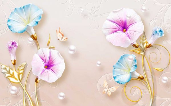 پوستر طرح گل 3D1342