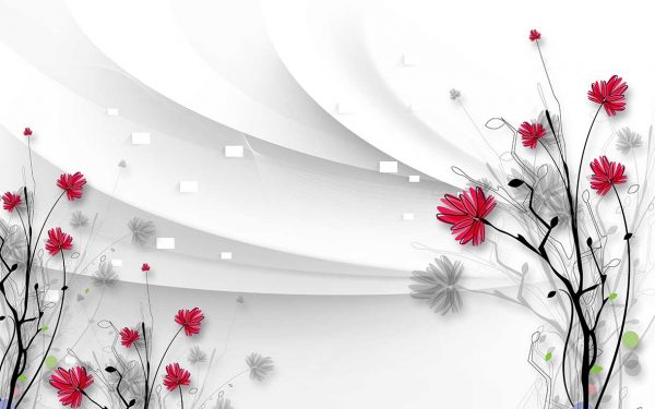 پوستر طرح گل 3D1343