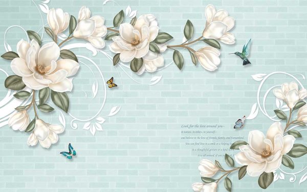 پوستر طرح گل 3D1344