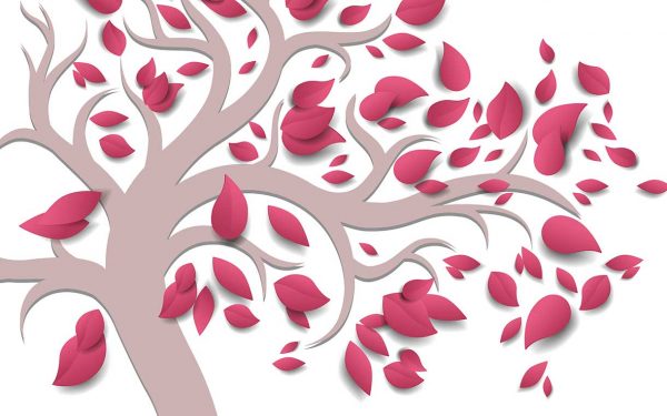 پوستر طرح درخت 3D1345