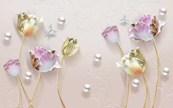 پوستر طرح گل 3D1346