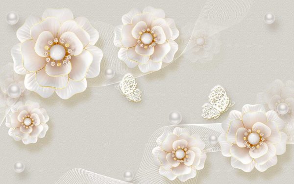 پوستر طرح گل 3D1348