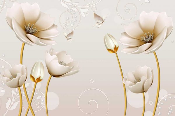 پوستر طرح گل 3D1352