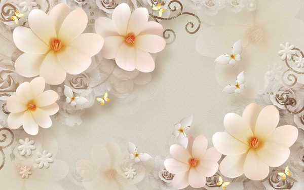 پوستر طرح گل 3D1354