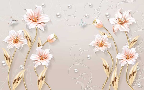 پوستر طرح گل 3D1358