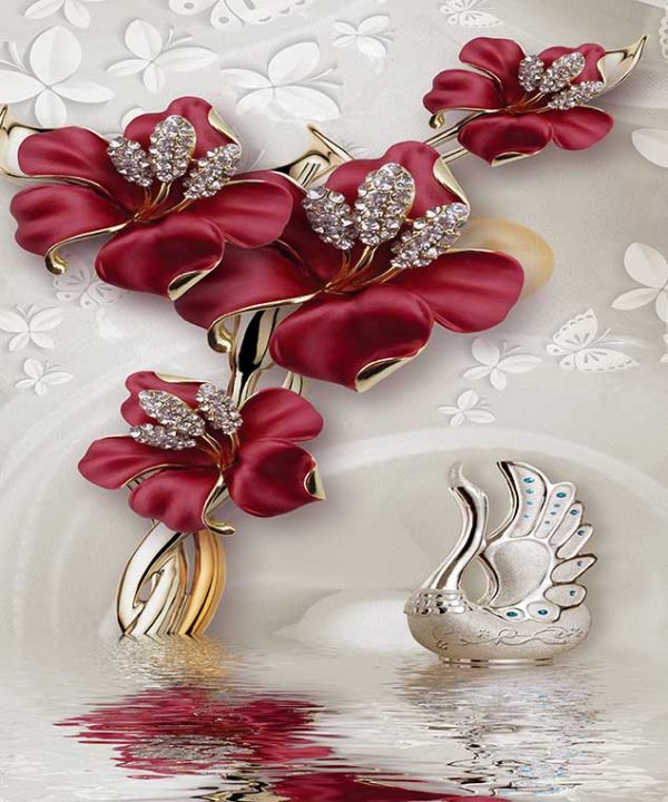 پوستر طرح گل 3D1364