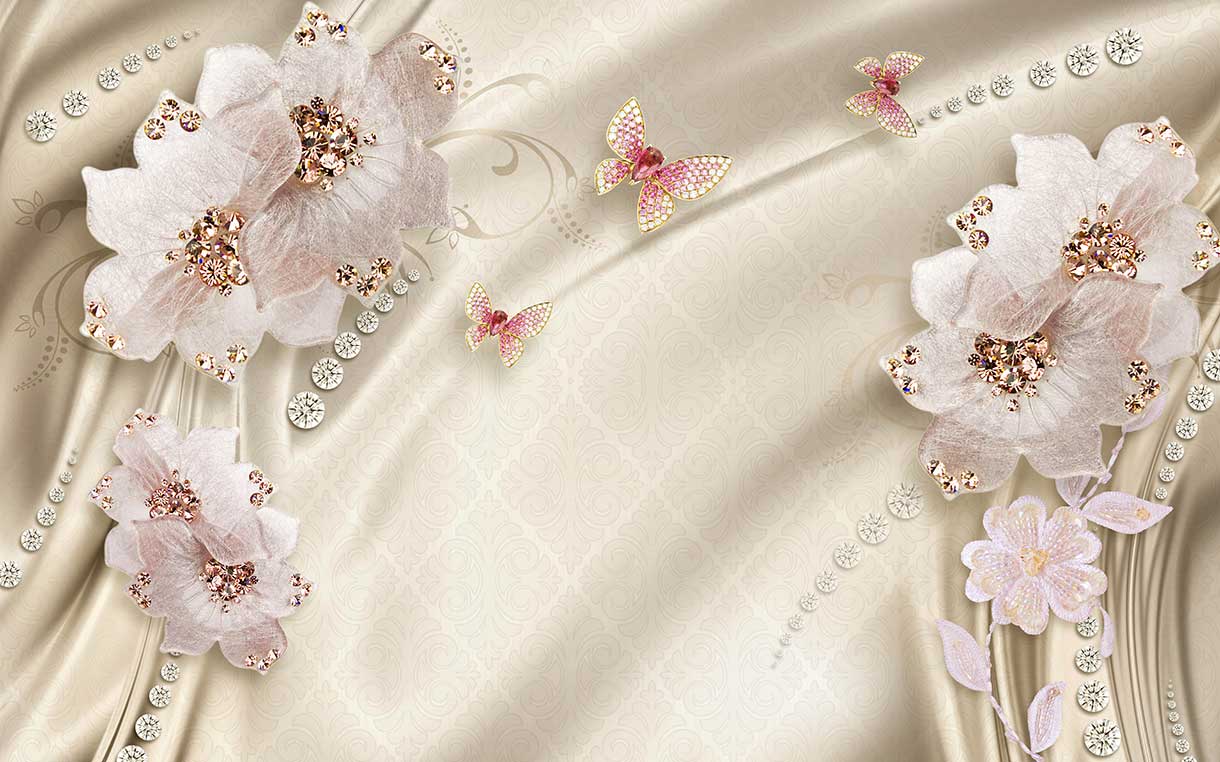 پوستر طرح گل ۳D1381