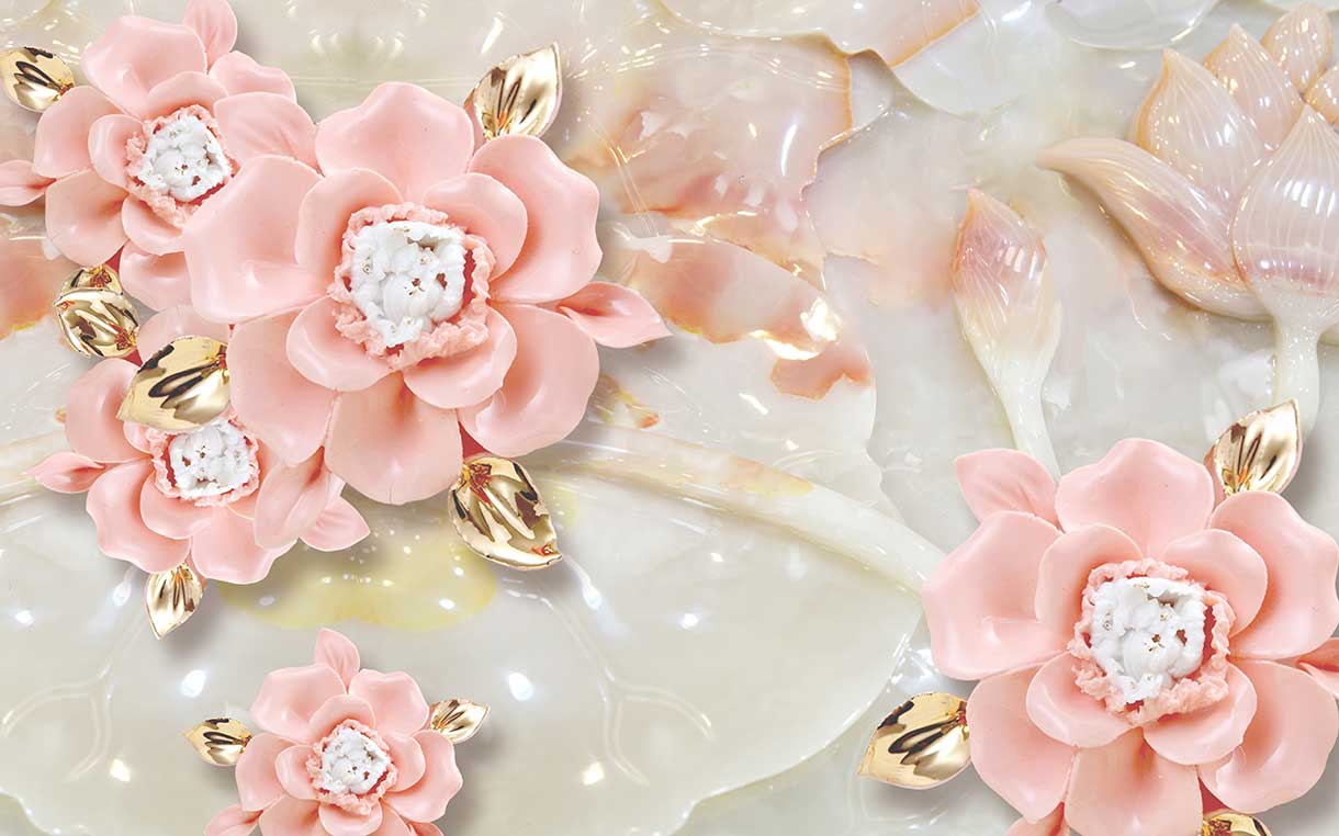 پوستر طرح گل ۳D1385